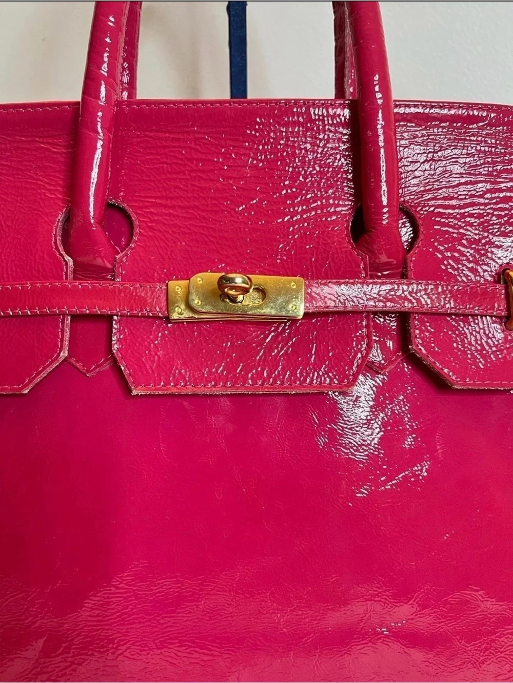 🩷Vintage Marino’s Pink Leather Satchel Kelly Bag Italian Designer🩷